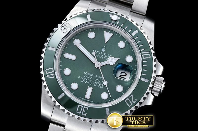 ROLSUB0249A -Submariner 116610LV SS SS Green BPF V2 SP A3135 Mod Attractive 1029