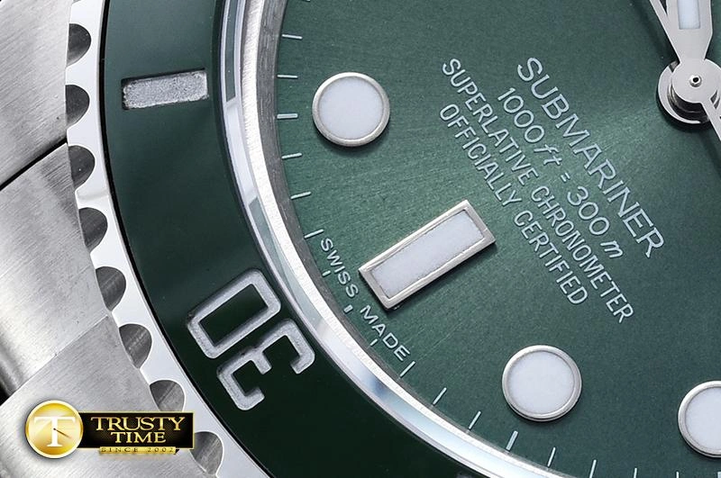 ROLSUB0249A -Submariner 116610LV SS SS Green BPF V2 SP A3135 Mod Attractive 1029