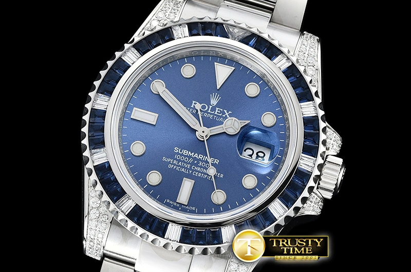 SoftTouch ROLSUB0264A – Submariner 116619 Blue Diam SS SS Blue GSF A 1032