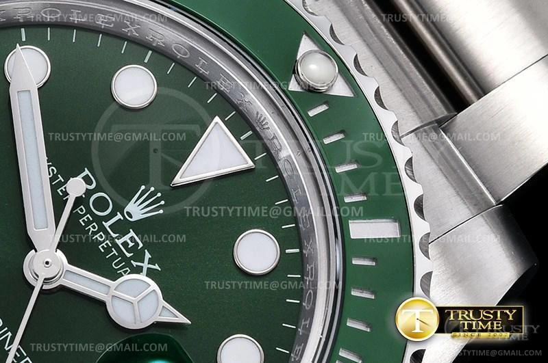 Contemporary ROLSUB0280A – Submariner 116610LV 904L SS SS Green ARF V3 SH 1033