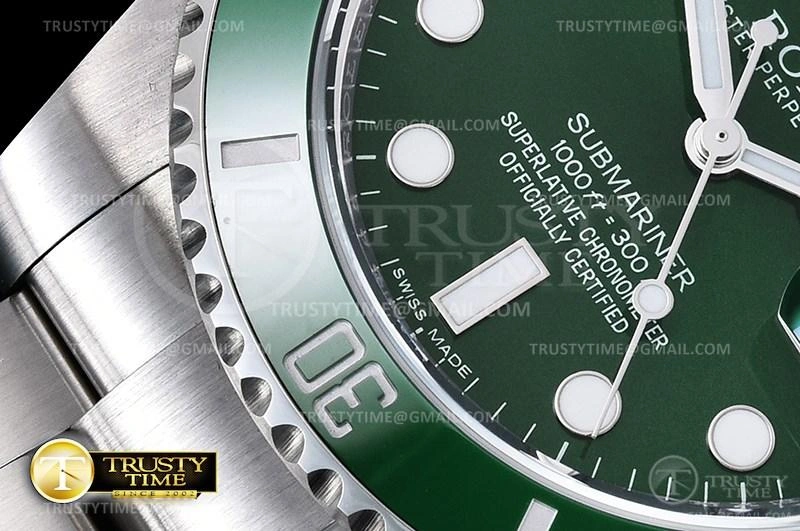 Contemporary ROLSUB0280A – Submariner 116610LV 904L SS SS Green ARF V3 SH 1033
