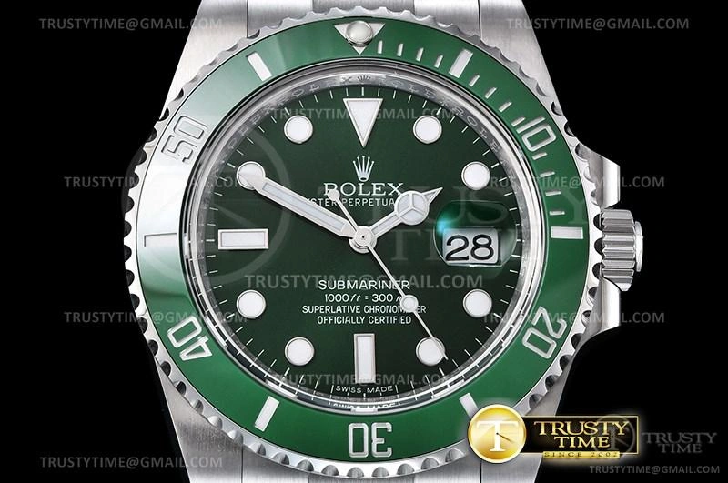 Contemporary ROLSUB0280A – Submariner 116610LV 904L SS SS Green ARF V3 SH 1033