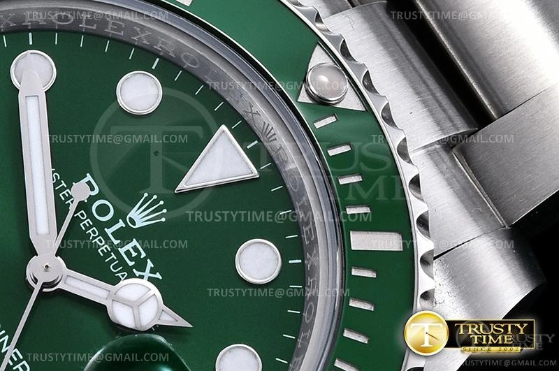 Sustainable ROLSUB0288 – Submariner 116610LV 904L SS SS Green V2S ZZF SA 1039