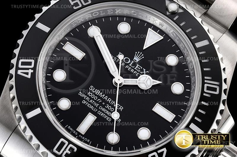TechFriendly ROLSUB0294B – Submariner 114060LN 316F SS SS Blk V8S Noob SA 1040