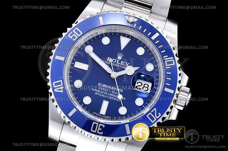 Sporty ROLSUB0338 – Submariner 116619LB 904L SS SS Blue VSF VS 1042