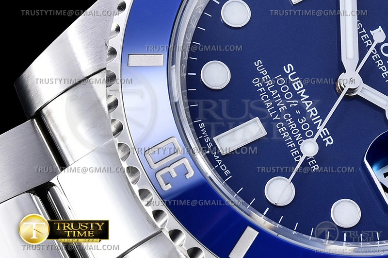 Sporty ROLSUB0338 – Submariner 116619LB 904L SS SS Blue VSF VS 1042