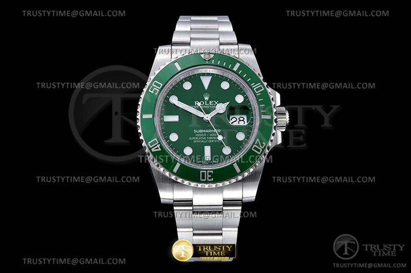 ROLSUB0417B – Submariner 116610LV 904L SS SS Grn CLEAN V2 VS Stretchable 1048