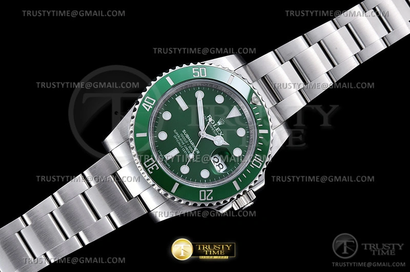 ROLSUB0417B – Submariner 116610LV 904L SS SS Grn CLEAN V2 VS Stretchable 1048