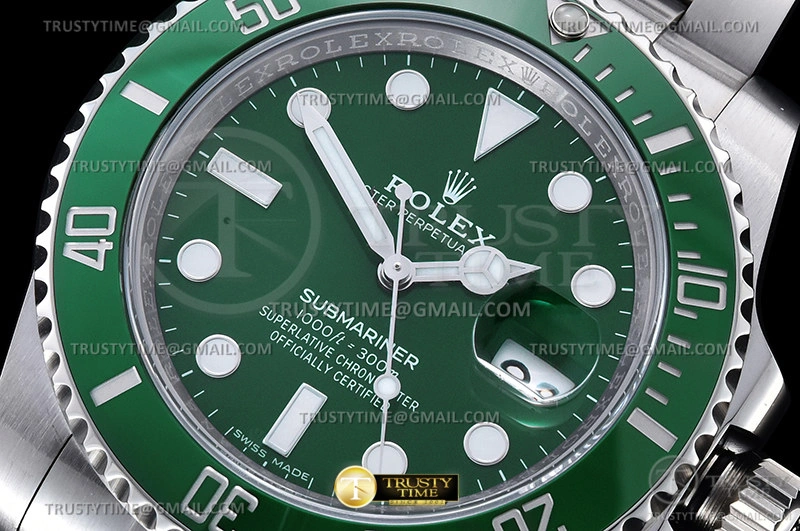ROLSUB0417B – Submariner 116610LV 904L SS SS Grn CLEAN V2 VS Stretchable 1048