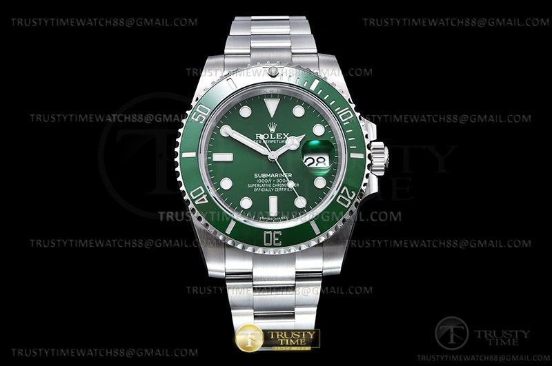 Effortless ROLSUB0424B – Submariner 116610LV 904L SS SS Green KING VS 1050