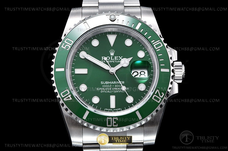 Effortless ROLSUB0424B – Submariner 116610LV 904L SS SS Green KING VS 1050