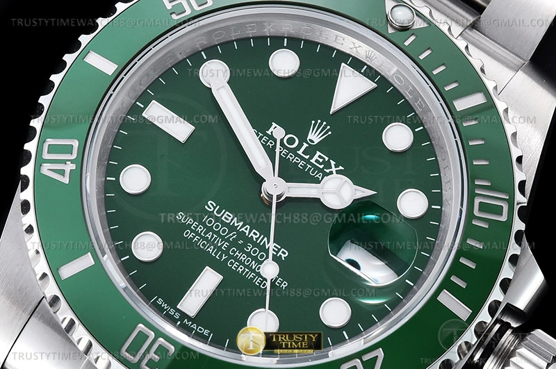 Effortless ROLSUB0424B – Submariner 116610LV 904L SS SS Green KING VS 1050