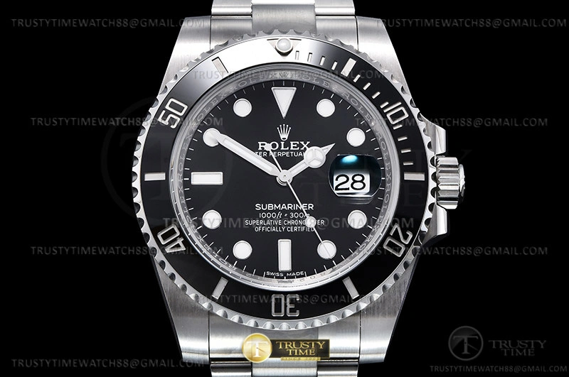 TravelReady ROLSUB0426A – Submariner 116610LN 904L SS SS Black V6F V2 VS 1054