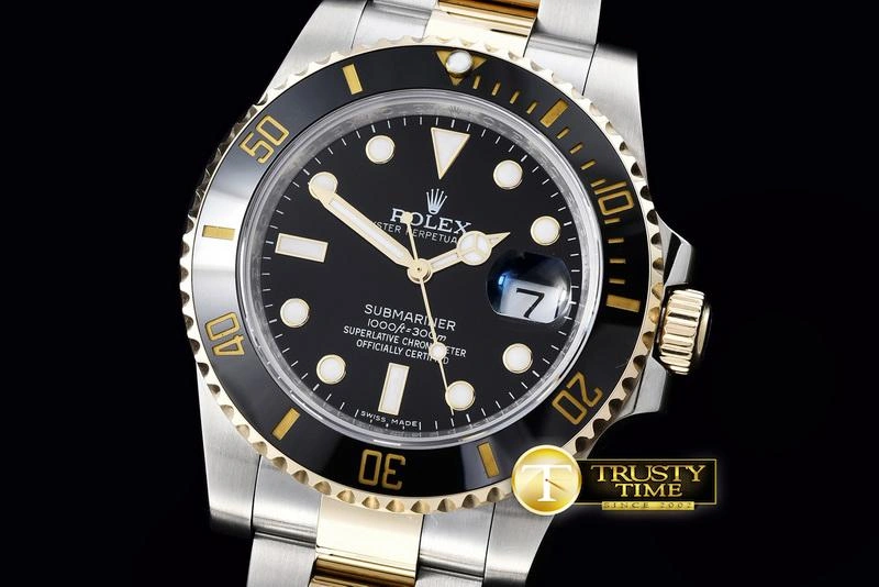 ROLSUB183A – Submariner 116613 18K Wrapped TT Blk V7 Noob A- Bold 1061