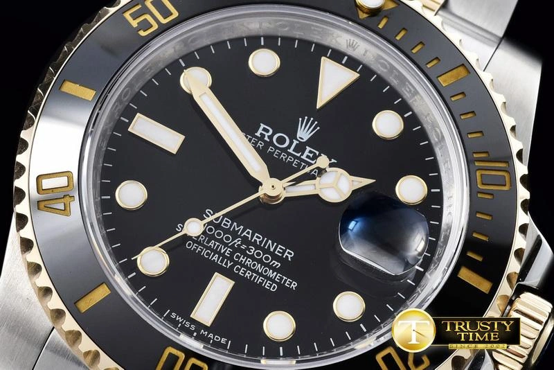ROLSUB183A – Submariner 116613 18K Wrapped TT Blk V7 Noob A- Bold 1061