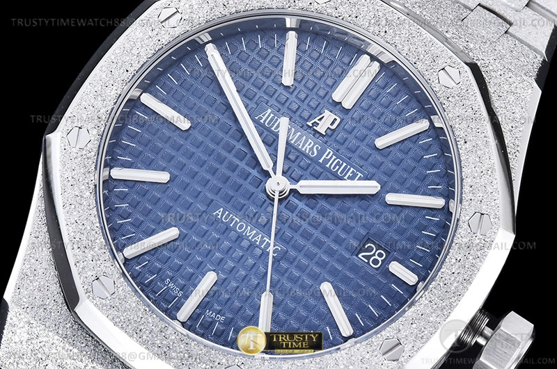 ModernLook Royal Oak 15410 Frosted SS SS Blue ZF A 108