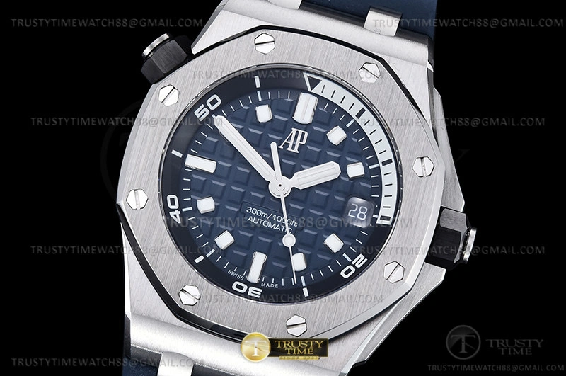 Neat Royal Oak Offshore Diver 15720 SS RU Blue APF A 115