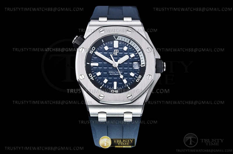 Neat Royal Oak Offshore Diver 15720 SS RU Blue APF A 115