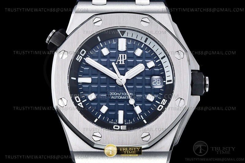 Neat Royal Oak Offshore Diver 15720 SS RU Blue APF A 115