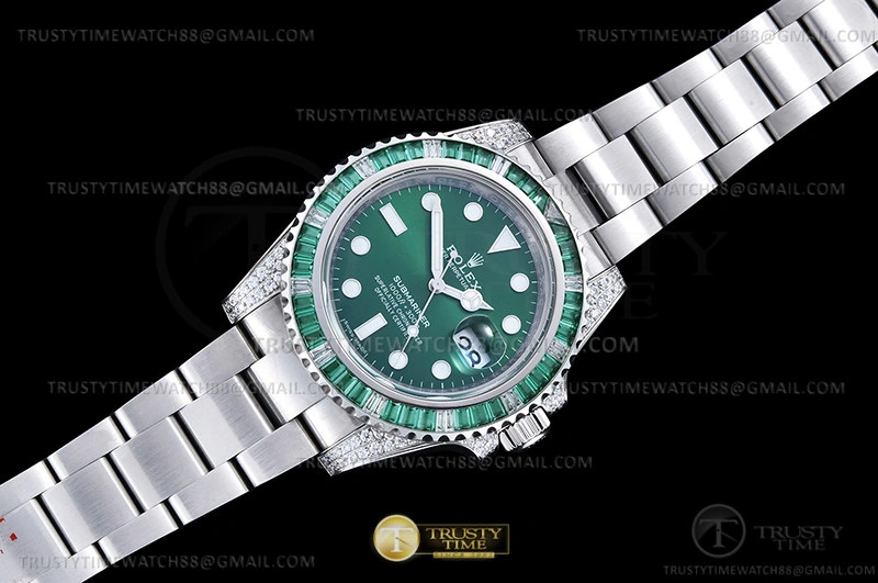 Bright Submariner 116610LV 904L Dia SS SS Grn Noob VR 1083