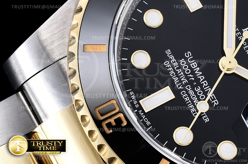 Submariner 116613LN 904L YG SS Black ARF V3 SH Breathable 1086