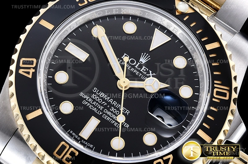 Submariner 116613LN 904L YG SS Black ARF V3 SH Breathable 1086