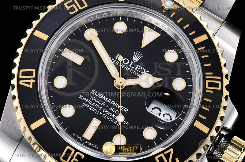 Submariner 116613LN 904L YG SS Black GMF V2 VR DailyWear 1089