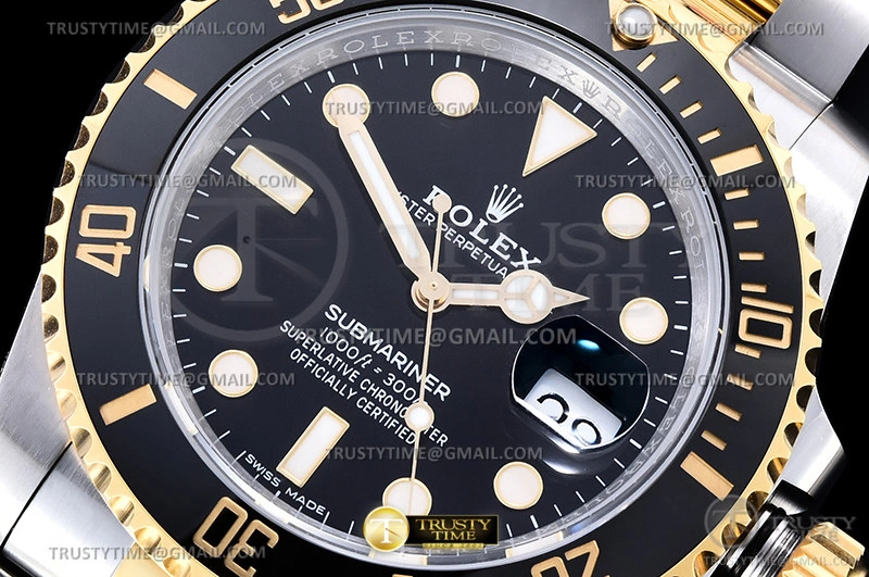 RelaxedFit Submariner 116613LN 904L YG SS Blk VSF VS 1092