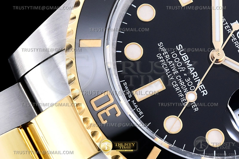 RelaxedFit Submariner 116613LN 904L YG SS Blk VSF VS 1092