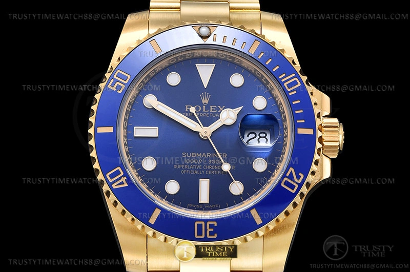TravelReady Submariner 116618LB Wrp 904 YG YG Blue KF VR 1091